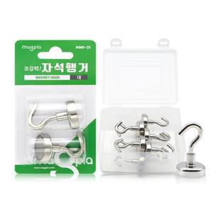[마이모노샵] 현관문 캐비넷 철제 칠판 헹거 걸이 자석 고리 대형 2개입