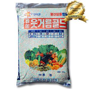 비료컴퍼니 웃거름골드 20kg 웃거름 1차 추비 배추 고추 마늘 양파 복합 원예비료 모든 작물용