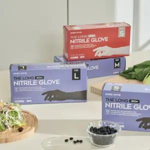 더롱 30cm 긴손목 니트릴장갑 100매