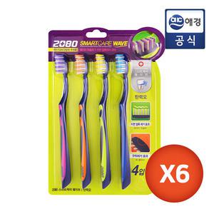 [2080] 스마트케어 웨이브 칫솔 4입 x 6개 (총 24개)