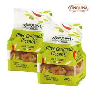 [보라티알] 친퀴나 매콤 체리놀라 피칸티 올리브 220g x 2개