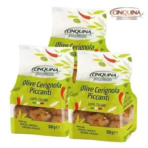 [보라티알] 친퀴나 매콤 체리놀라 피칸티 올리브 220g x 3개