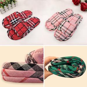 여성용 3겹면실내화 삼중 3중 세겹 퀼트 거실화 실내화 쿠션 푹신 코튼 천 어린이집선생님 유치원 지인 선물 층간소음 족저근막염