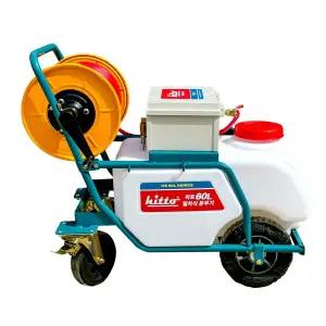 [HS-6000] 60L 국산 밀차식 충전분무기 50M-100M 호스 이동식 충전식분무기