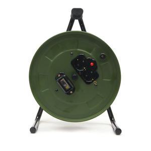 고용량 캠핑 작업 현장 전기 접지차단용 연장 리드선 릴선 카키 1.5SQ 15m 20m 25m