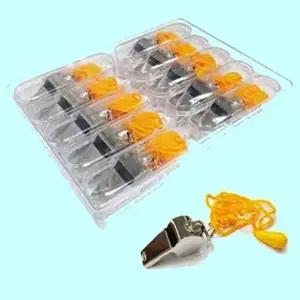 [셀러허브 1]스텐 호루라기 1박스 10개 운동 스포츠 심판 호신용