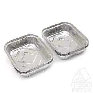 마리사라 이라이프 은박도시락 바디 10개입 17.3x14.2cm  알루미늄그릇 바베큐접시 알루미늄배달용기 일회