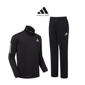 아디다스 컴뱃스포츠 마샬아츠 니트 트레이닝 세트 TR140II JS BK(블랙) 남녀 슬림핏