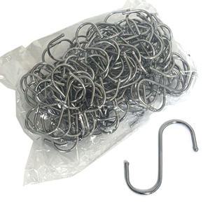 S자고리 100개 에스자 S고리 주방걸이 캠핑 다용도 행거 소품 모자 가방 옷장 장농 후크