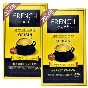 프렌치카페 카페믹스 오리진 400T(200Tx2개) /진하고 고소한 커피향과 맛이 좋은 커피믹스