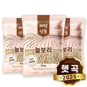 국산 늘보리 500g x 3봉 l 보리밥 겉보리쌀 잡곡