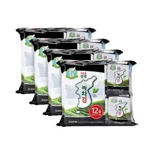 지도표 성경김 녹차 식탁김 4g 12봉 4개(총 48봉)