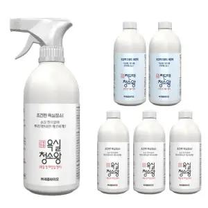 신통방통 욕실청소왕 변기세정제 뿌리는소독제 세트 화장실변기청소 욕실청소4개 주방청소2개 분무기포함