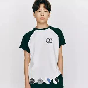 [지오다노주니어] 03095521 코튼 프린트 라글란 반팔티