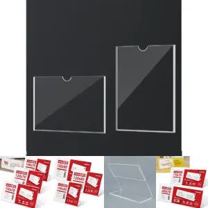 A4 부착용 꽂이판 투명 아크릴 알림판 월프레임 단면/사무/가게/업소/카페/식당/단체/예약석/어린이/아동