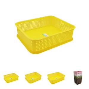 (4호) 일신 다용도 미니 상자 노랑 바구니/교실/사물함/유치원/어린이집/바스켓/정리/수납/용품/멀티/학교
