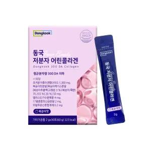 동국 저분자 어린콜라겐 복숭아맛 유산균 비타민C, 60g, 1박스
