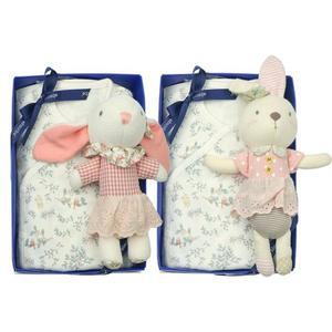 [갤러리아] (압소바출산세트,태교세트)아렌델배냇저고리+토끼인형딸랑이세트(A2C-10106SET)