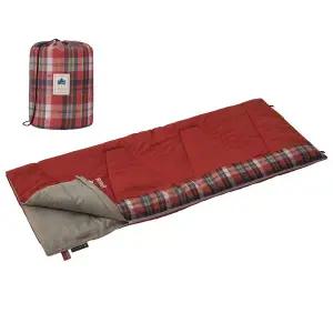 [로고스]체크 포인트 레드 사계절 침낭 -2