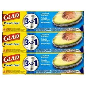 글래드랩 매직랩 점보 30cm x 43.4m x 3개 프레스앤씰 샌드위치 커피 포장랩