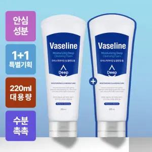바세린 모이스처라이징 딥 클렌징 폼 대용량 220ml 2개 약알칼리 퍼펙트 수분 버블 폼클렌징