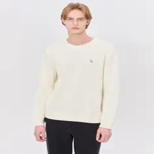 [24FW] WHTS4D446CR 반값세일스테디셀러 크림 짜임 면 맨투맨티셔츠