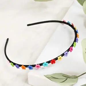 얇은 헤어밴드 플라워 무지개 미니 포인트 고정-WFHF0O9