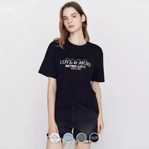 [지오다노] 395902 여 그래픽 반팔티 (LOVEMORE)