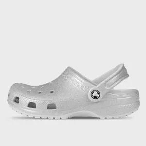 [크록스] 샌들 클래식 글리터 클로그 K 여성 주니어 샌들 슬리퍼 실버 K206993-0IC