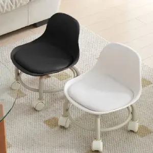 이동식 등받이 작업의자 3색상 청소 집안일 다용도 쿠션 낮은체어 조립식 바퀴형