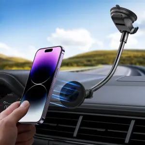 아이베리 PR 차량용 휴대폰 맥세이프 자석 30cm 자바라 롱 암 거치대 앞유리 및 대쉬보드 [IBH-017LA]