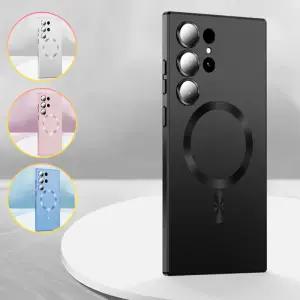 맥세이프 호환 메탈 젤리케이스 갤럭시 S25 S24 S23 울트라 플러스 자석케이스 충격완화