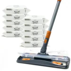 두번잡아 단단한 꽉자바 청소포밀대 + 물걸레청소포 10팩