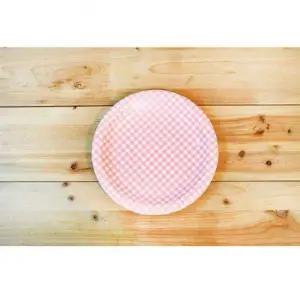 (핑크 180mm 10p) 이라이프 종이접시/접시/피크닉/일회용/종이/용기/칼라/원형/그릇/1인/세트/위생/파티용