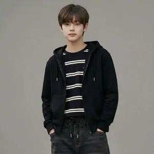 [보리보리/행텐 틴즈]행텐틴즈 더블페이스 베이직 후드집업_100(14530-034-601-69)