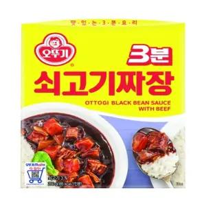 오뚜기 3분 쇠고기짜장 200gx12개