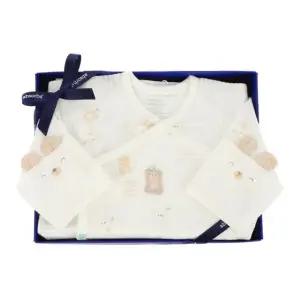 [갤러리아] (26년신상,,말띠,임신축하,태교,출산)새싹곰오가닉곰배냇슈트(A1A-10122)