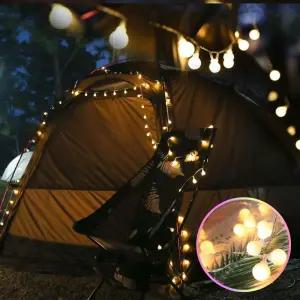 무드등 LED 앵두전구 줄전구 20구 40구 80구 건전지형 USB형 야외 캠핑 차박 트리