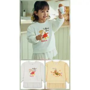 [탑텐키즈](타임스퀘어점패션관)25년 F/W 여아)유아 레이어드스웨트셔츠 MKF3TR2301