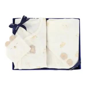 [갤러리아] (26말띠임신축하,태교,출산)새싹곰오가닉곰배냇저고리,속싸개세트(A2A-1090B)