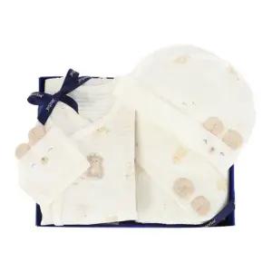 [갤러리아] (26말띠,임신축하,태교,출산)새싹곰오가닉곰배냇저고리,속싸개,모자(A1A-1090D)