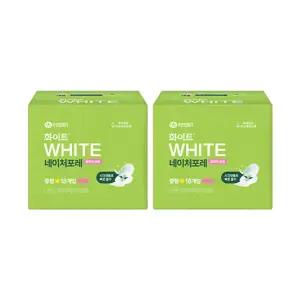 화이트 네이처포레 울트라슬림 날개형, 중형, 18매, 2개