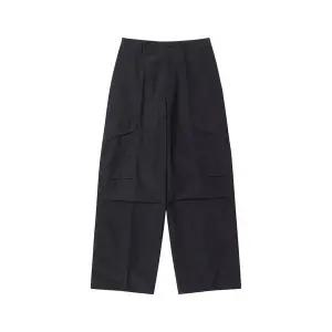 [커스텀멜로우](강남점) 블랙 카고 디테일 팬츠 CWPAM25351BKX