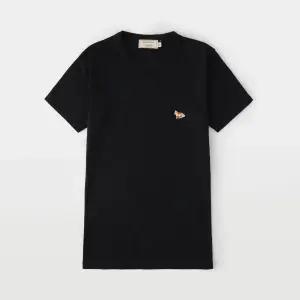 메종키츠네 프로파일 폭스 패치 반팔 티셔츠 FW00140KJ0012 BK