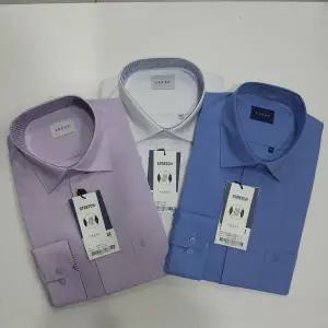 [예작]남성 모달셔츠 링클프리로 구김적은 스판셔츠 카라소매 배색으로 일반핏 YJESBR115