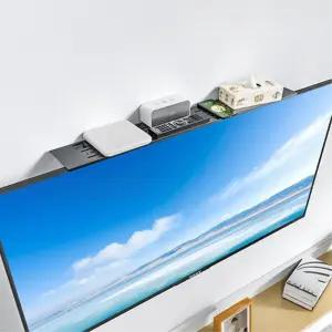대형 TV 상단 걸이형 셋톱박스 정리대 선반 60cm 상부 모니터위 사무용 거치대