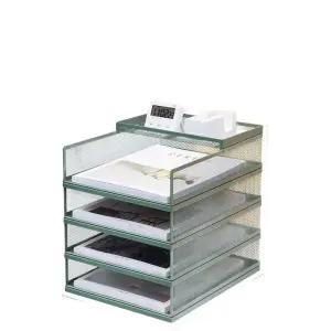 A3A4 서류 보관함 투명 수납 사무실 정리대 보관 이동식 문서 종이 서랍 파일 철제