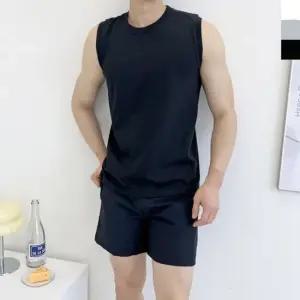 남성용 여름 나시 티셔츠 운동용 쿨링 슬리브리스웨어 라운드티 맨투맨 반팔 면티