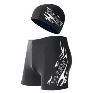 남성용 스포츠 수영 트렁크 바지 수영모 물놀이용 물놀이 수영복 스위밍 해변