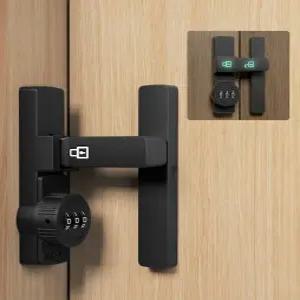 무타공 걸쇠 안전 잠금장치 창고 방범 빗장 현관문 고리 도어